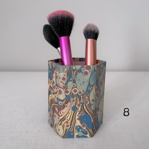 Personalised Hexagonal Pen Pot / Makeup Brush Holder image 9
