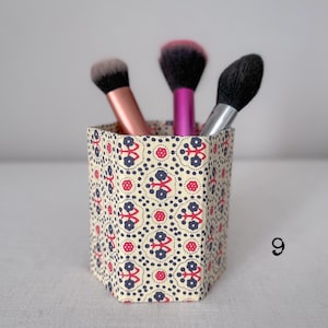 Personalised Hexagonal Pen Pot / Makeup Brush Holder image 10