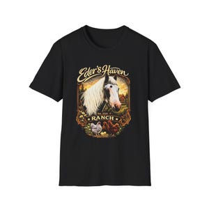 Melody - Eder's Haven Ranch Horse T-Shirt | Vintage Ranch Design - Western Shirt