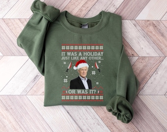 True Crime Weihnachten Sweatshirt, Keith Morrison Weihnachten Pullover, Lustiges Sweatshirt mit Rundhalsausschnitt, Festliches Weihnachten Sweatshirt, True Crime Fan Geschenk