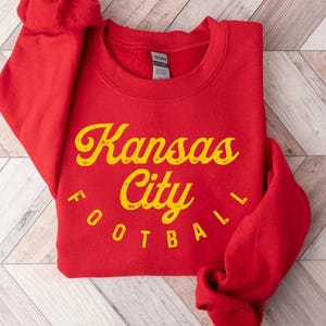 Vintage Kansas City-sweater, KC Sports-trui, Sunday Fan Day, Kansas City voetbalshirt, Game Day hoodie cadeau voor KC-fans