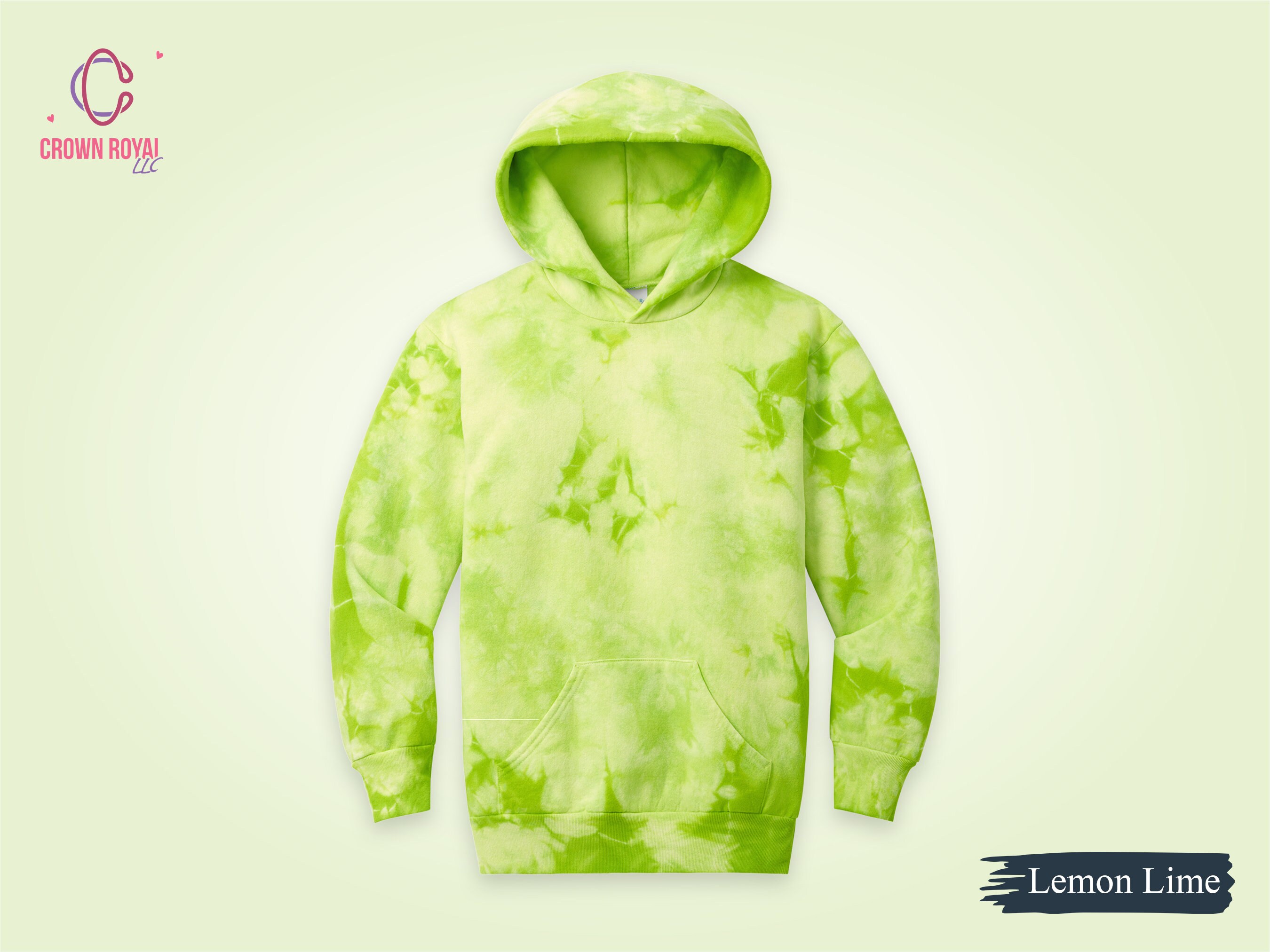 Gravity Threads Men's Crystal Tie-Dye Hoodie - Unique Hand-Dyed Pullover Sweater