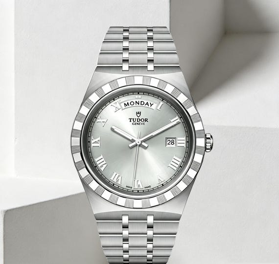 Refurbished Automatic Mechanical Silver and White Watch for Men—A Gift for Men