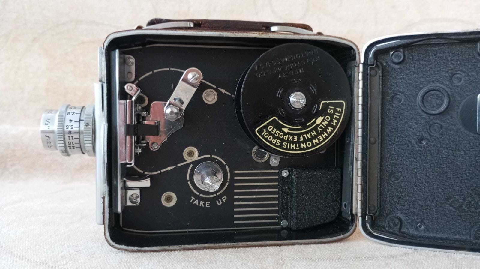 Vintage Movie Camera Keystone Olympic. Model K-32 8mm. Old Film