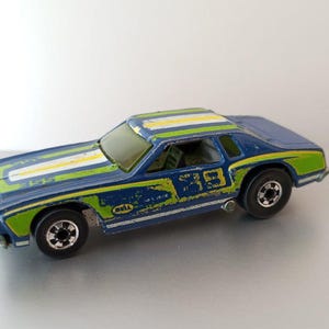 Vintage Hot Wheels Redline 1974. Druckgussauto blau-grün. Geschenk.