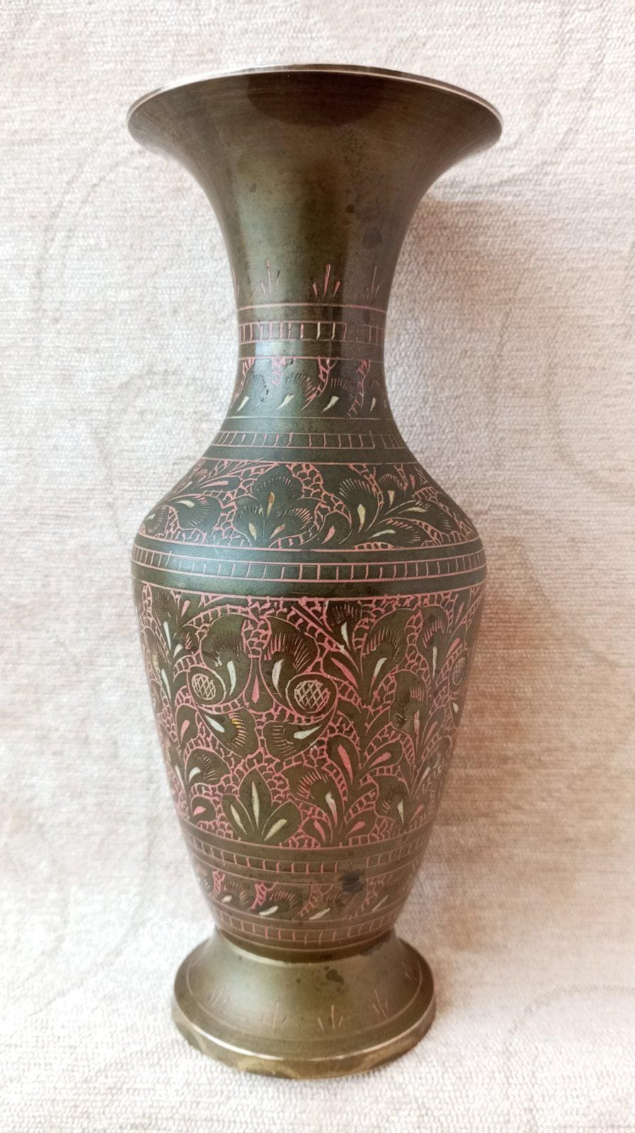 Vaso per fiori in metallo retrò - Italia