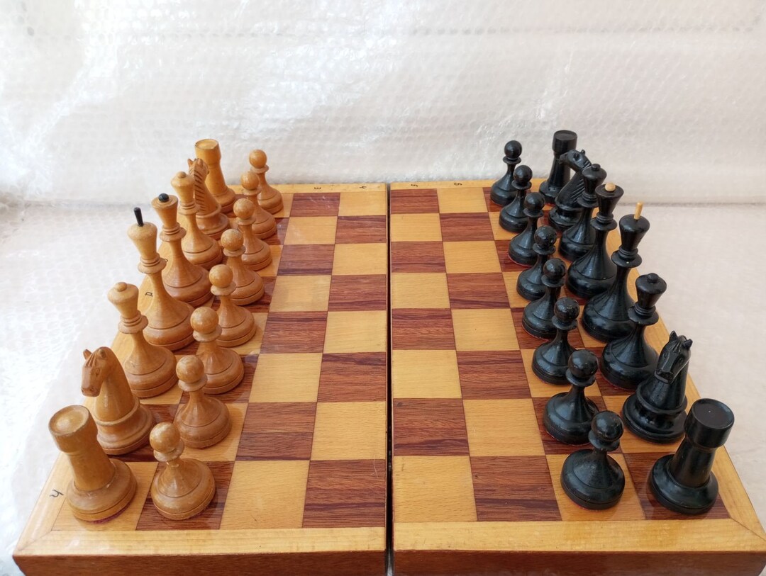 Vintage Wooden Chess BF Botvinnik-flor. Chess Set, Chess With Weights ...