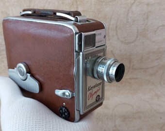 Vintage Movie Camera Keystone Olympic. Model K-32 8mm. Old Film