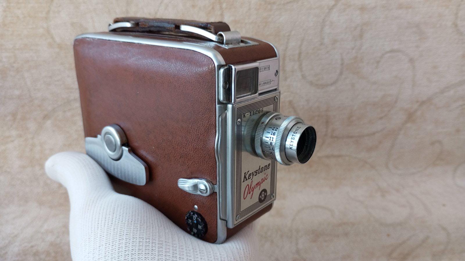 Vintage Movie Camera Keystone Olympic. Model K-32 8mm. Old Film