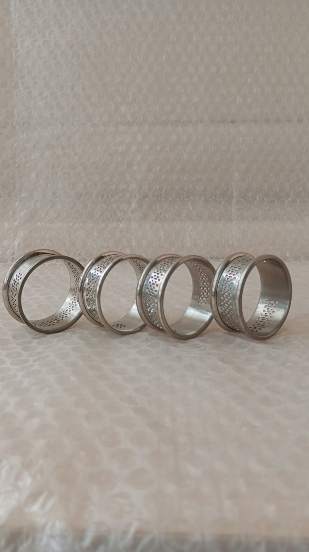 Vintage Napkin Rings,4 Pieces.retro Table Setting.branded Serving Rings ...