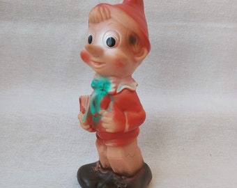 vintage, jouet soviétique, conte de fées, Pinocchio, Pinocchio, poupée. Cadeau de l'URSS.