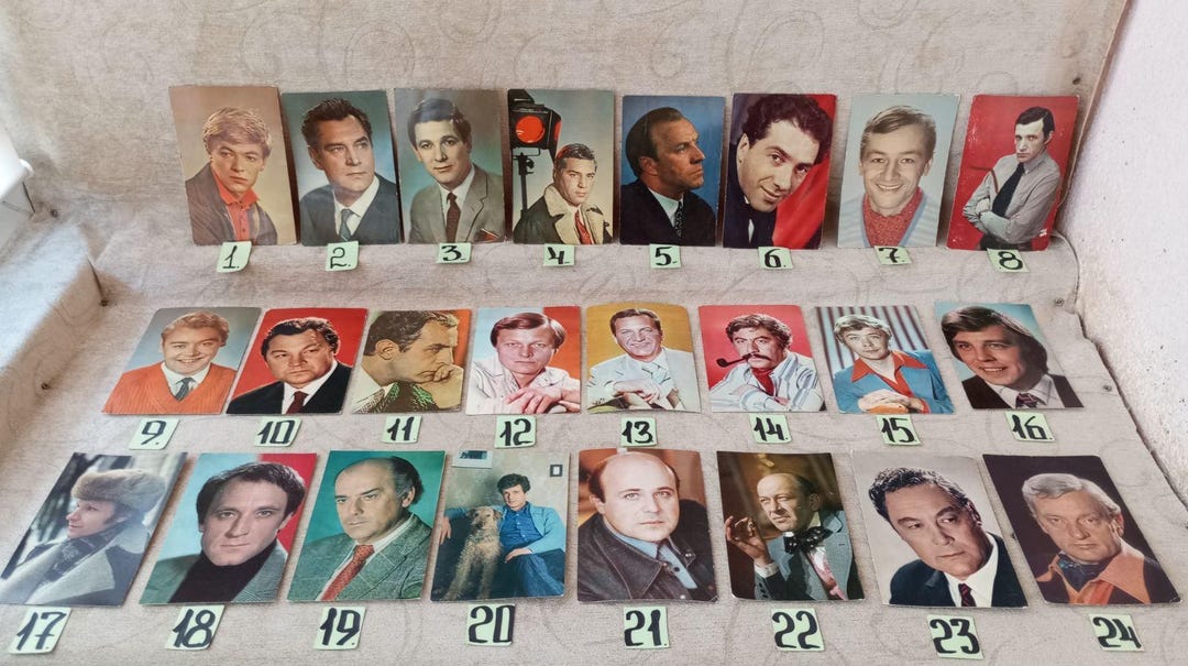 Vintage Soviet Postcards. Photo Postcards. Postcards of the 70s. Actors ...