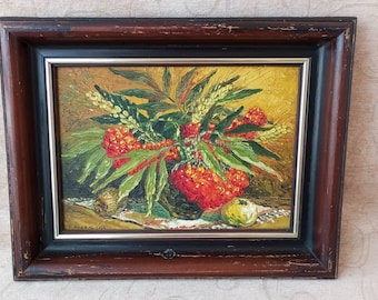 Wall Art. Still life, oil painting, handmade, gift, flowers.