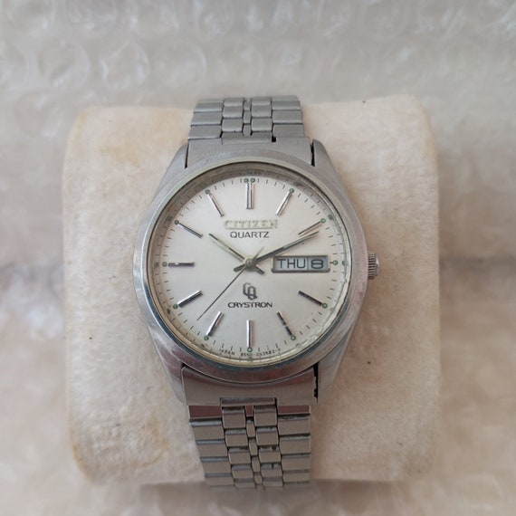 Reloj de pulsera vintage Citizen Crystron. Relojes deportivos relojes japoneses. Regalo coleccion. Etsy Espana