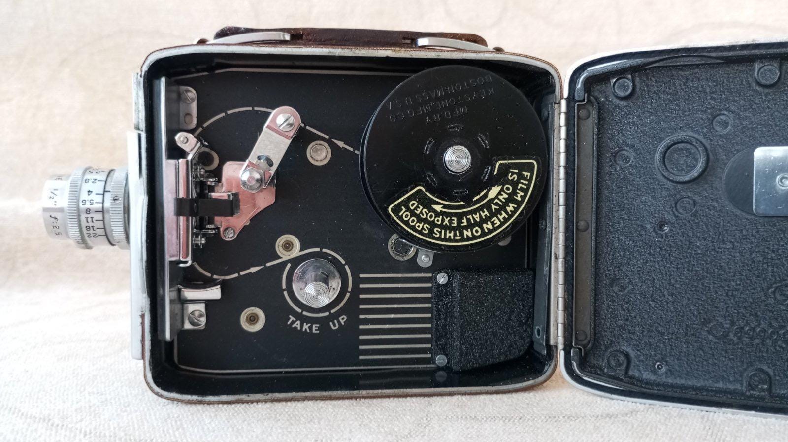 Vintage Movie Camera Keystone Olympic. Model K-32 8mm. Old Film
