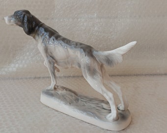 Hund. Vintage, antike Hundefigur, Porzellanfigur. Geschenk, Sammlung.