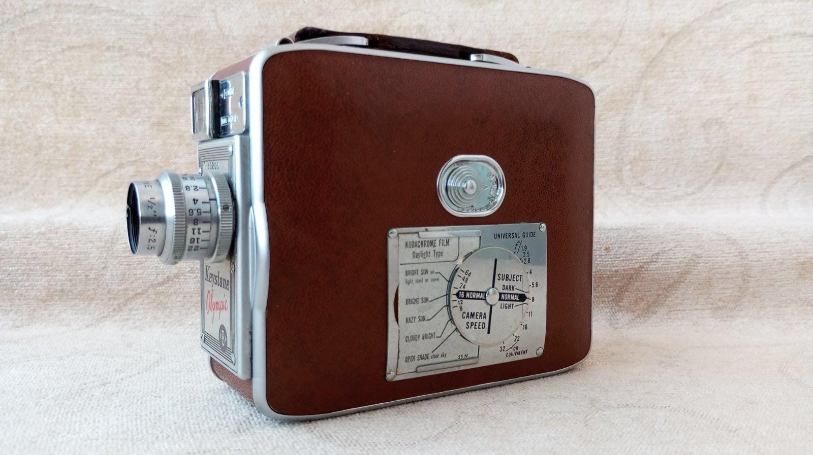 Vintage Movie Camera Keystone Olympic. Model K-32 8mm. Old Film