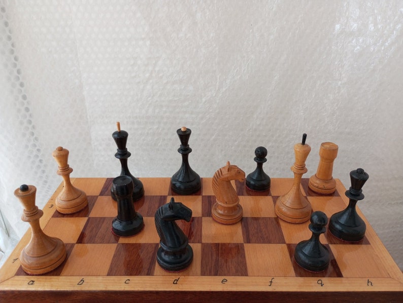 Vintage Wooden Chess BF Botvinnik-flor. Chess Set, Chess With Weights ...