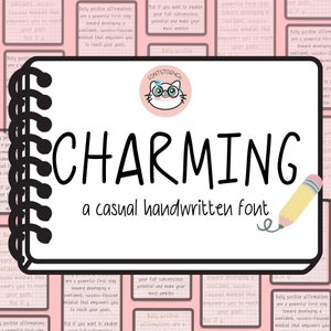 Leuk handgeschreven lettertype, Procreate Font, Ipad Font, Goodnotes Fonts, Craft Font, Cute Fonts, handgeschreven lettertype, Planner lettertype, Canva Font, Studie