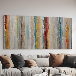 Multicolored Lines Abstract Painting, Abstract Printable Art, Digital Download, Abstract Digital Print, Colorful, Download Art
