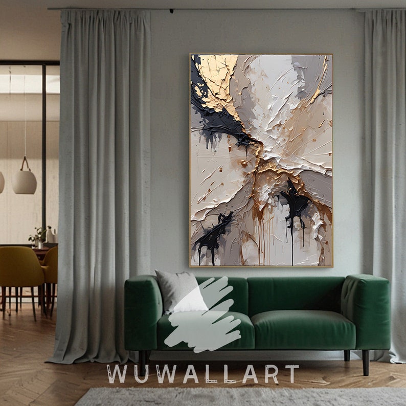 Image showcasing Elegant Abstract Textured Art Download, Neutral Tones Digital Painting ...