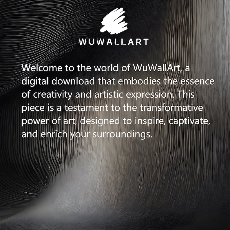 Modern Minimalist Abstract Artwork With Black and White Graffiti ...