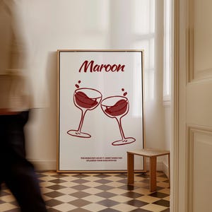 Maroon Lyric Poster,Taylor Printable Wall Art,Taylor Lyric Poster,Taylor album poster,Maroon Lyrics Digital Print,So Scarlet Print,bar cart
