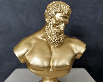 Hercules Bust Statue, 21 cm / 8.3 in, Greek Mythology, Hercules Sculpture, Greek Statue, Roman Statue