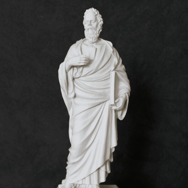 Large Socrates Statue, 36cm / 14 in, Greek Statue, Roman Statue, Greek Bust, Bust Statue, Statue Decor