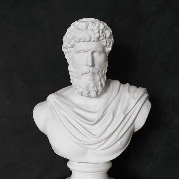 Large Marcus Aurelius Statue, 45 cm / 18 in, Bust Sculpture, Bust Statue, Greek Bust, Roman Statue, Statue Decor