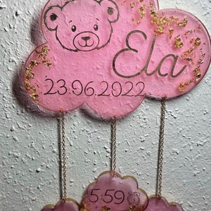 Baby cloud| Baby Mobile| baby gift| Decoration baby room| Birth gift| Children&#39;s room decoration| Personalized gift