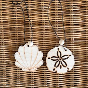 Sally Sells Seashells Wood Car Freshener Bundle | Coastal Scent Diffuser