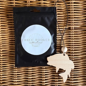 Wooden Bass Fish Car Freshener | Lake Life Scent Diffuser