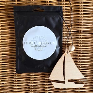 Wooden Sailboat Car Freshener | Nautical Scent Diffuser