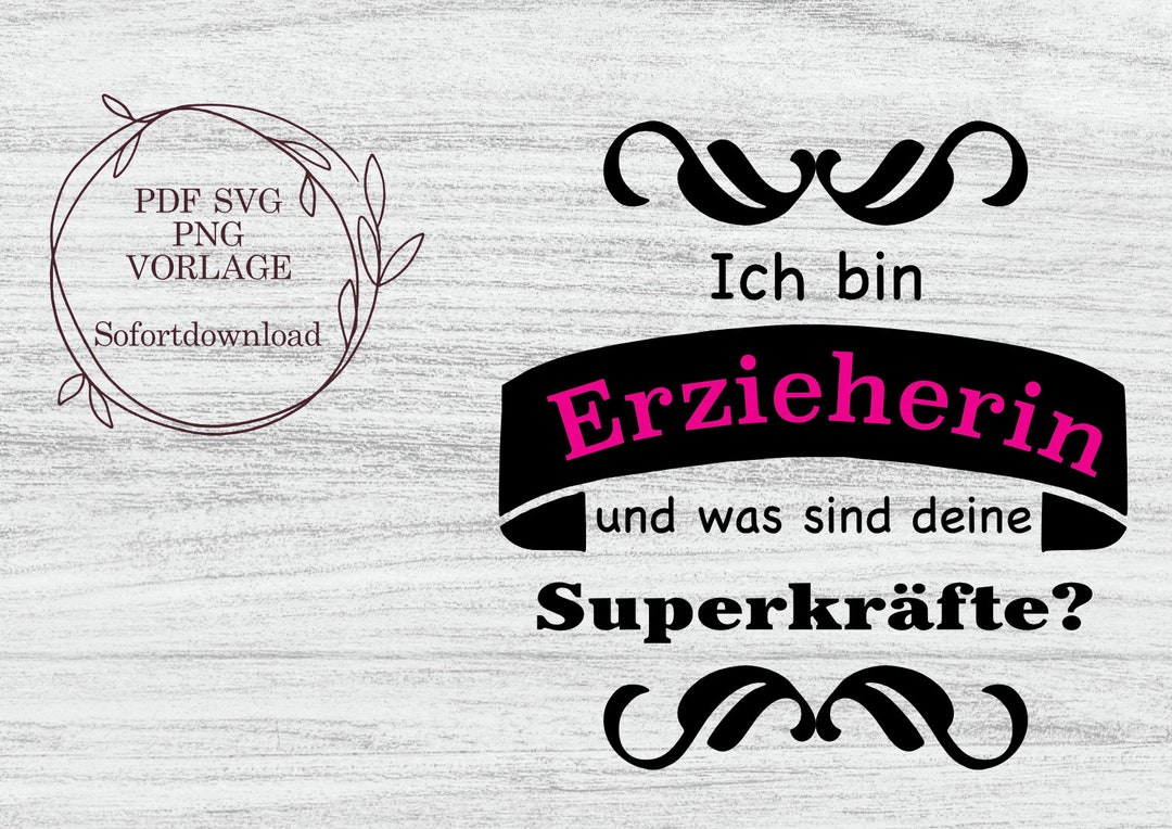 Baumwolltasche "Ich Bin Erzieherin, Was Sind Deine Superkräfte?" - 42x38 Cm, Mit 67 Cm Henkeln