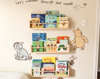 Nursery Bookshelf Nursery Shelves Children's Bookshelves Floating Shelves Bookshelves