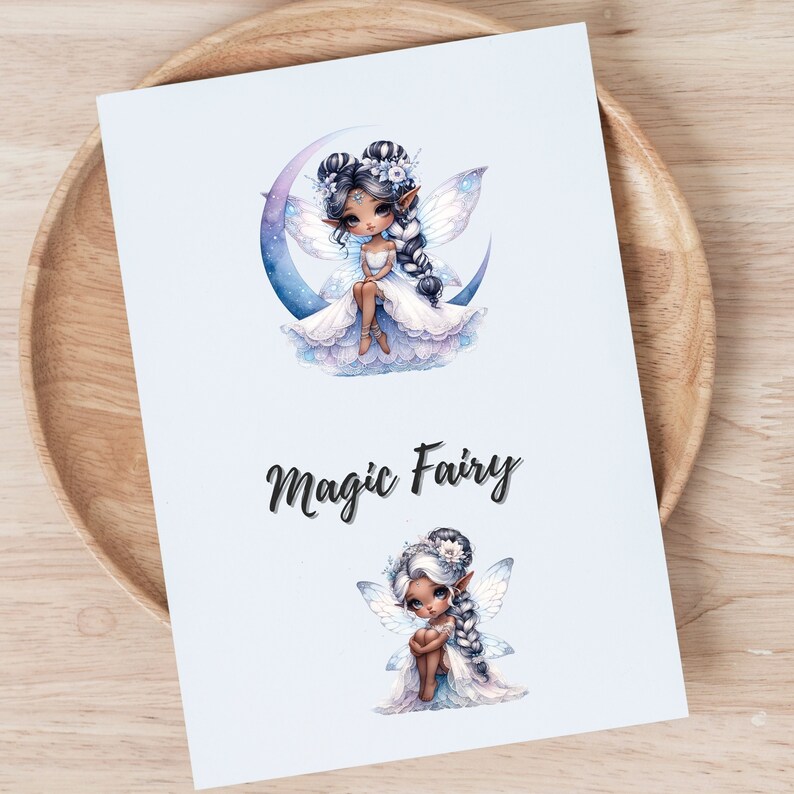 Hydrangea Fairy Clipart: Chibi Girl PNG Bundle (digital Download) - Etsy