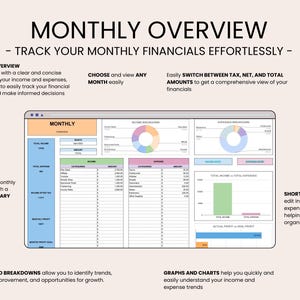 Bookkeeping Template for Small Business Easy Income Tracker | Expense Tracker | Accounting Spreadsheet for Google Sheets
