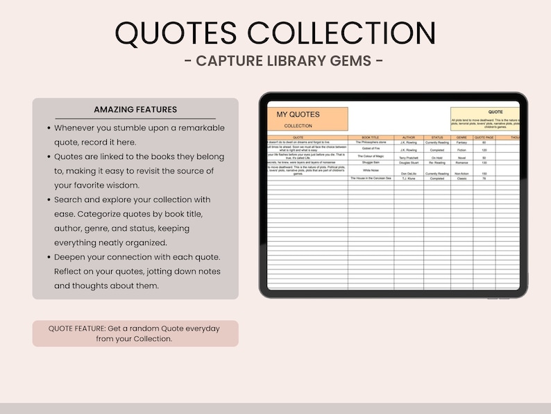 Ultimate Book & Reading Tracker With Book Collection | Reading Planner ...