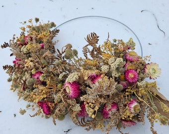 The Blizzard Wreath// Dried Floral Wreath // Boho // Wreath // Dried Flowers