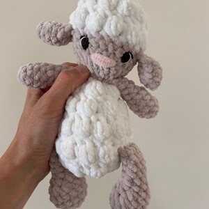 No sew crochet lamb pattern, farm crochet pattern, sheep crochet pattern, Easter lamb, crochet amigurumi pattern, image 10