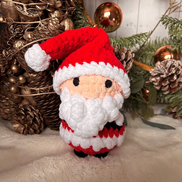 No sew Santa crochet amigurumi pattern, Santa crochet pattern, crochet doll, Christmas crochet pattern