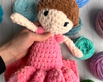 Patrón muñeca bailarina a crochet, con tutú, patrón Amigurumi punto bajo