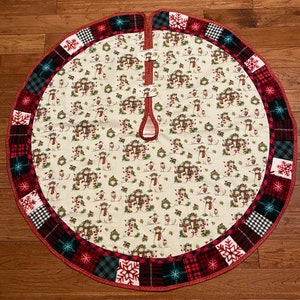 Christmas Snowmen Tree Skirt