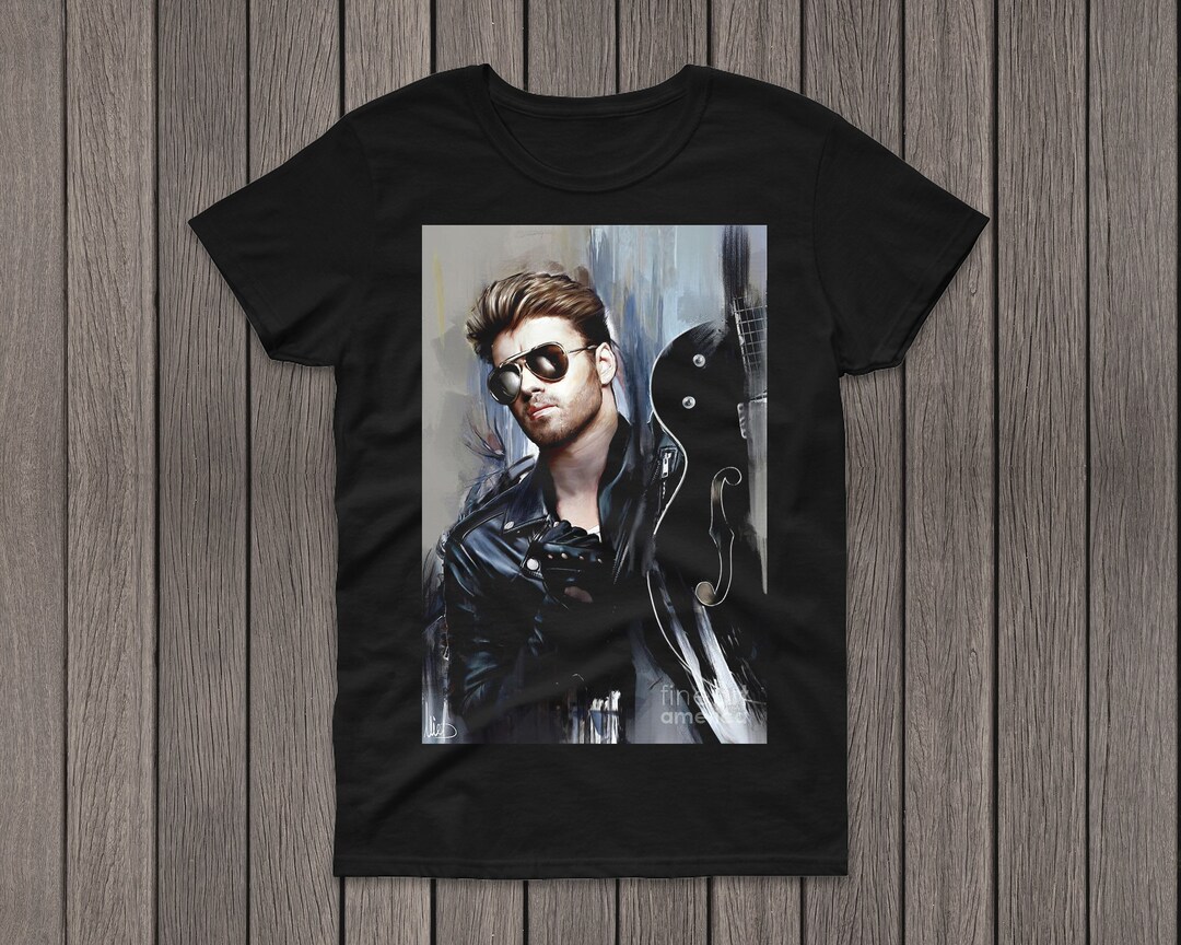 T-shirt Homme Drôle George Michael En Coton - Tailles S à 5XL, Personnalisable, Neuf Avec étiquettes
