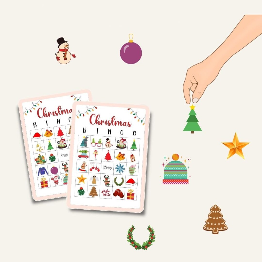Christmas Bingo Game Preschool Christmas Activity Christmas Printable
