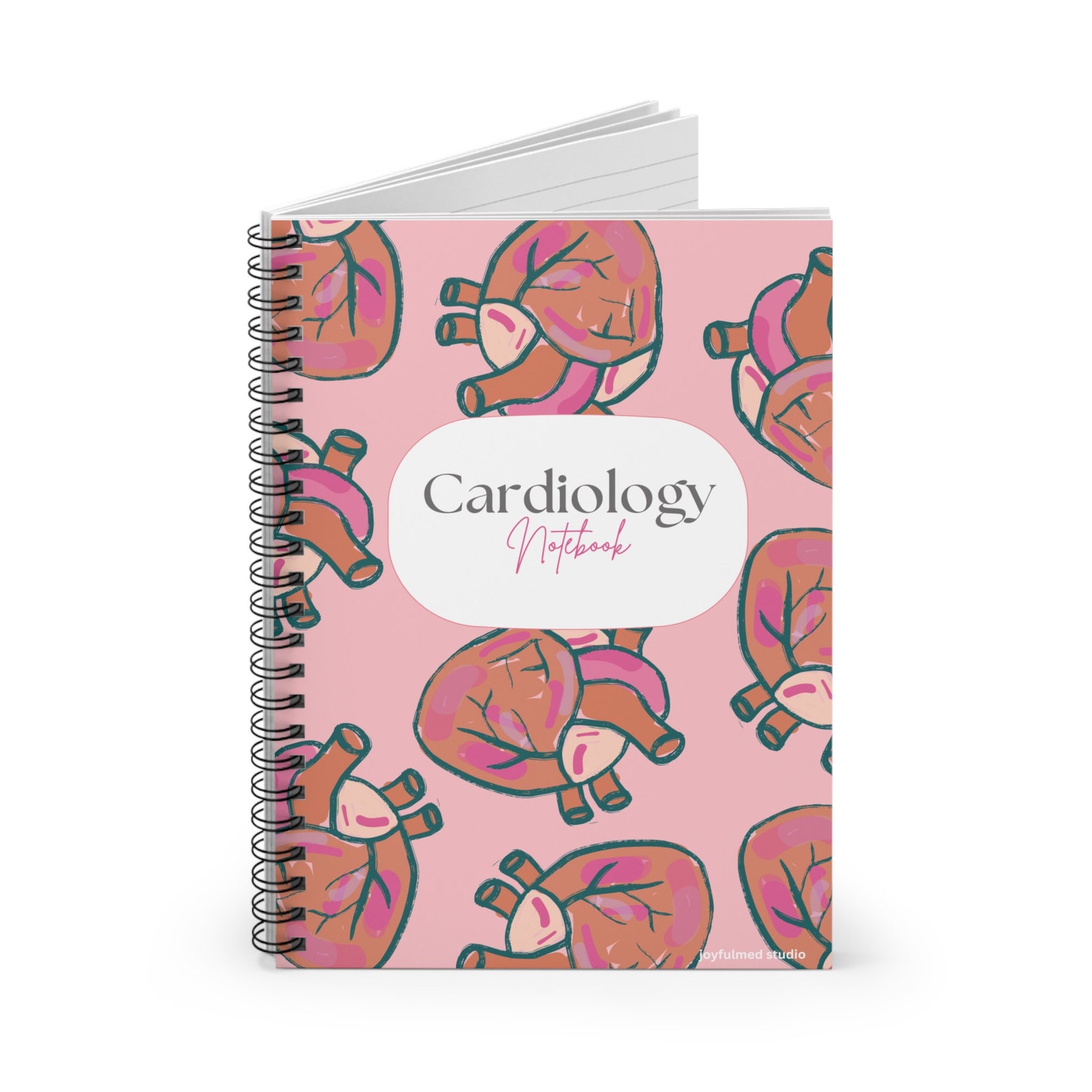 Cute Anatomical Heart Spiral Notebook, Medicine Gift, Medical Student ...