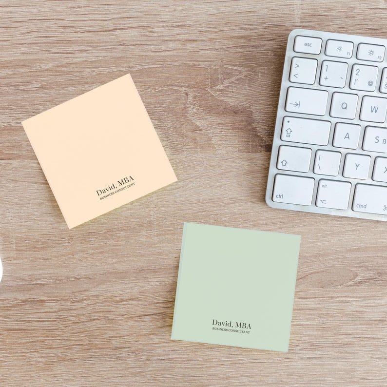 Personalized Name and Occupation Sticky Notes, Custom Note Pad, Custom ...