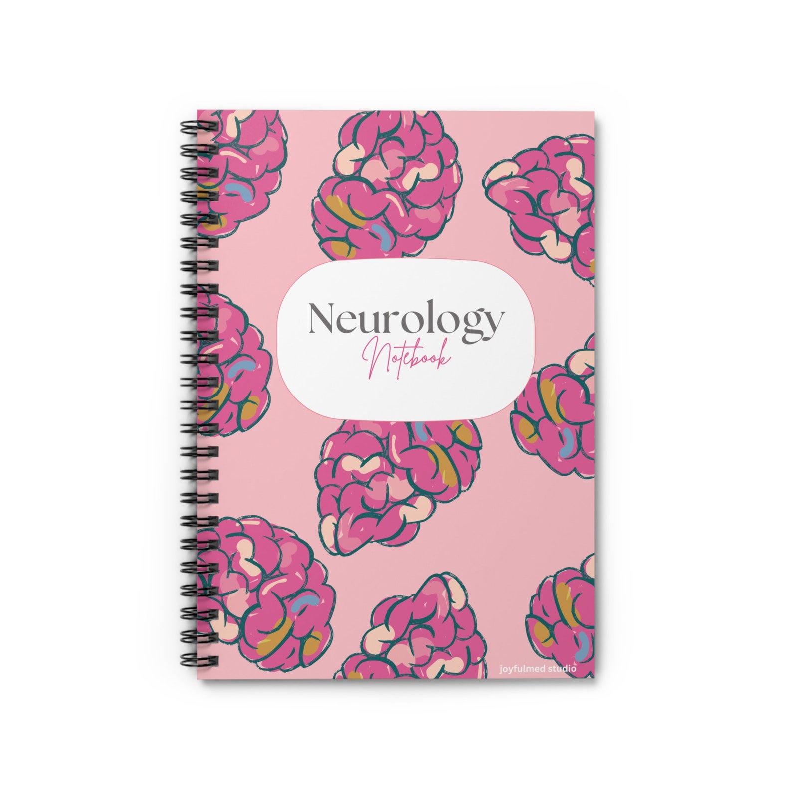 Cute Anatomical Brain Spiral Notebook, Medicine Gift, Medical Student ...