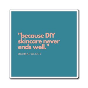 DIY Skincare Caution Magnet: Dermatology Wisdom - Where Home Remedies Get a Red Flag, Skin Health, Sun protection, JoyfulMed Studio